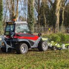 electric mower on Aebi tractor